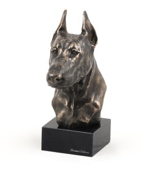 Doberman głowa na kamieniu Art-Dog